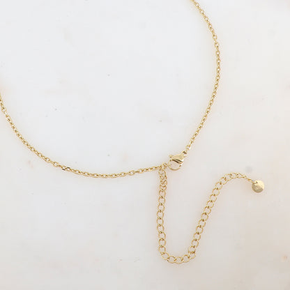 Sautoir avec pendentif anneau lisse (90+10CM)
