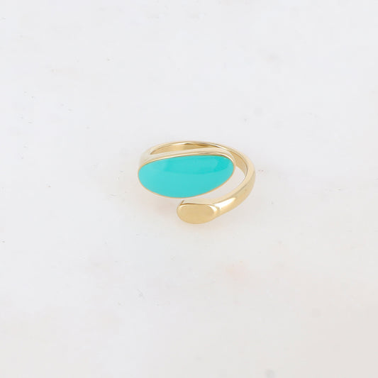 Bague avec émail - Turquoise