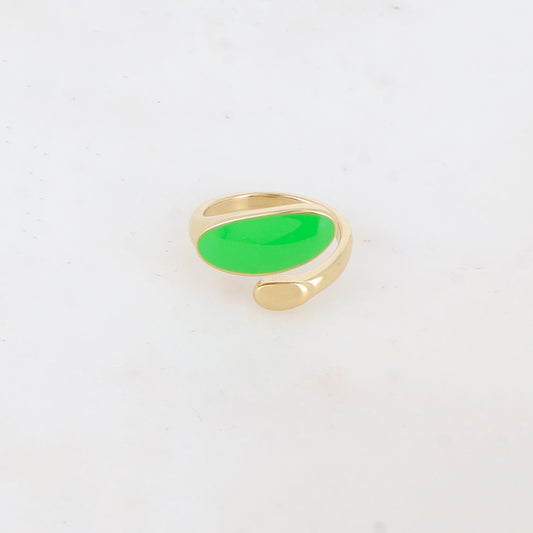 Bague avec émail - Vert