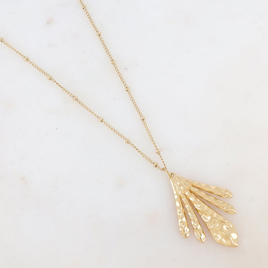 Collier avec pendentif martelé (45+5CM)