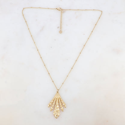 Collier avec pendentif martelé (45+5CM)