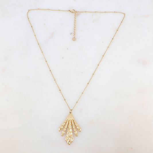 Collier avec pendentif martelé (45+5CM)