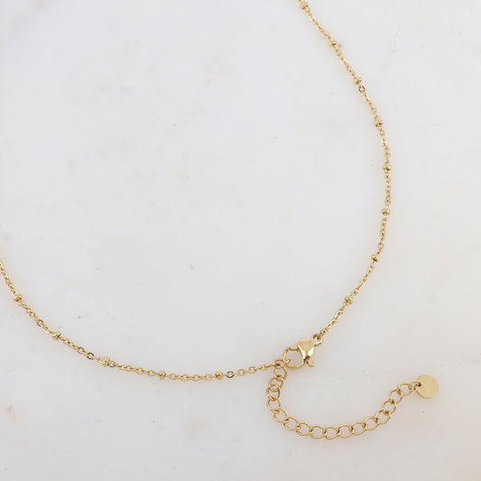 Sautoir avec pendentif plume (60+5CM)