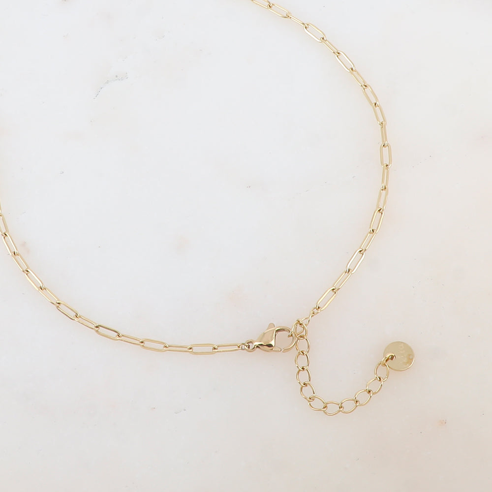 Sautoir deux rangs avec maille, pendentif rond ondulé avec effet miroir, étoile (92+5CM)