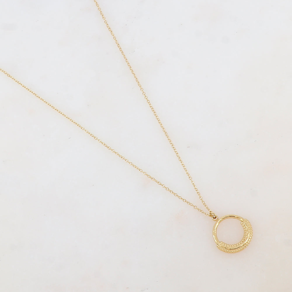 Collier avec pendentif anneau (40+5CM)