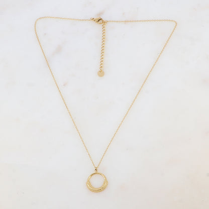 Collier avec pendentif anneau (40+5CM)