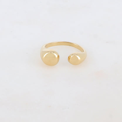 Bague réglable avec effet miroir