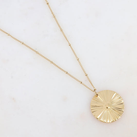 Sautoir avec pendentif rond (60+7CM)