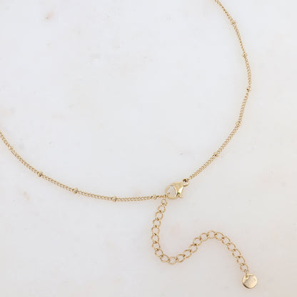 Sautoir avec pendentif rond (60+7CM)