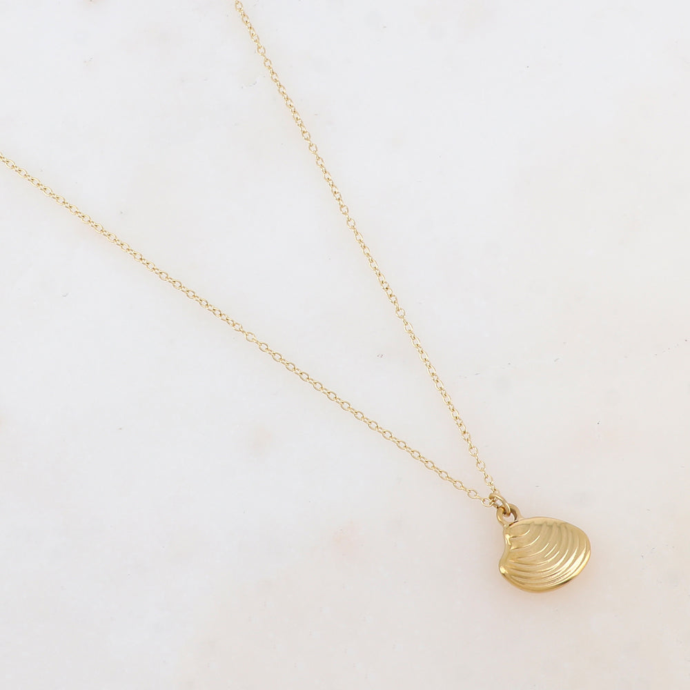Collier avec pendentif en forme de coquillage (40+5CM)