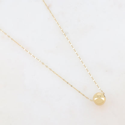 Collier avec pendentif boule (effet miroir) (40+5CM)