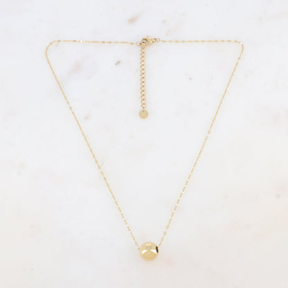 Collier avec pendentif boule (effet miroir) (40+5CM)