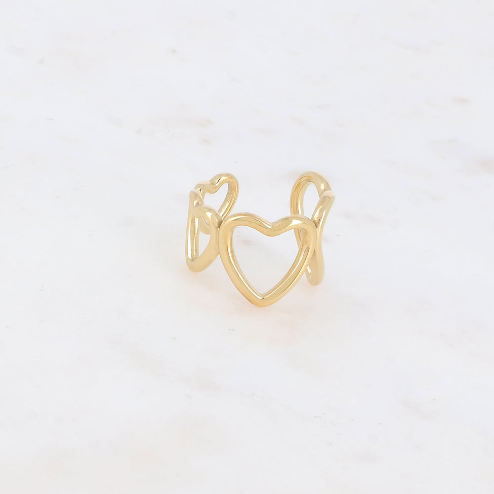 Bague multi-cœur