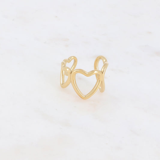 Bague multi-cœur