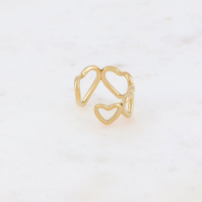 Bague multi-cœur