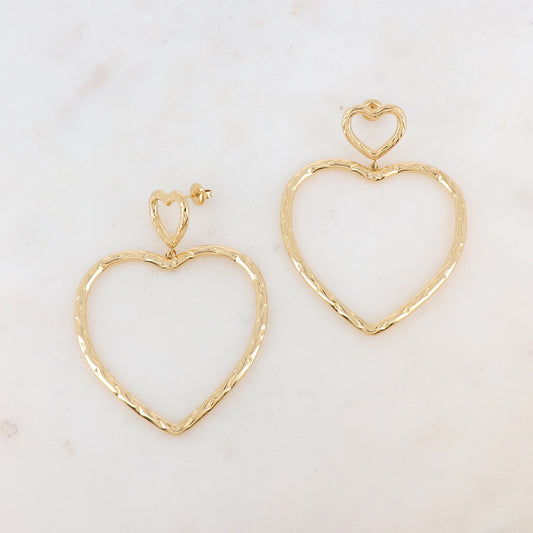 B.O à puce avec 2 cœurs 4,8 x 6,4 cm