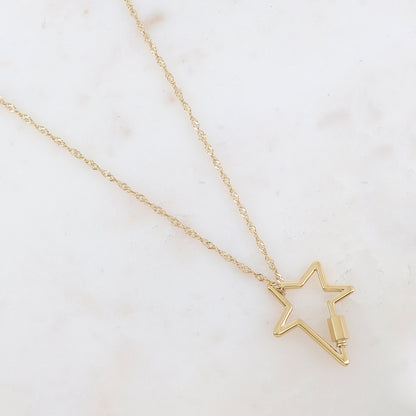 Sautoir avec pendentif étoile (80+5CM)