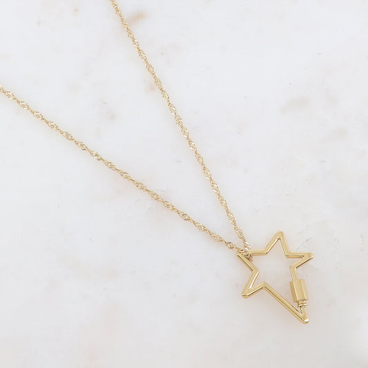 Sautoir avec pendentif étoile (80+5CM)