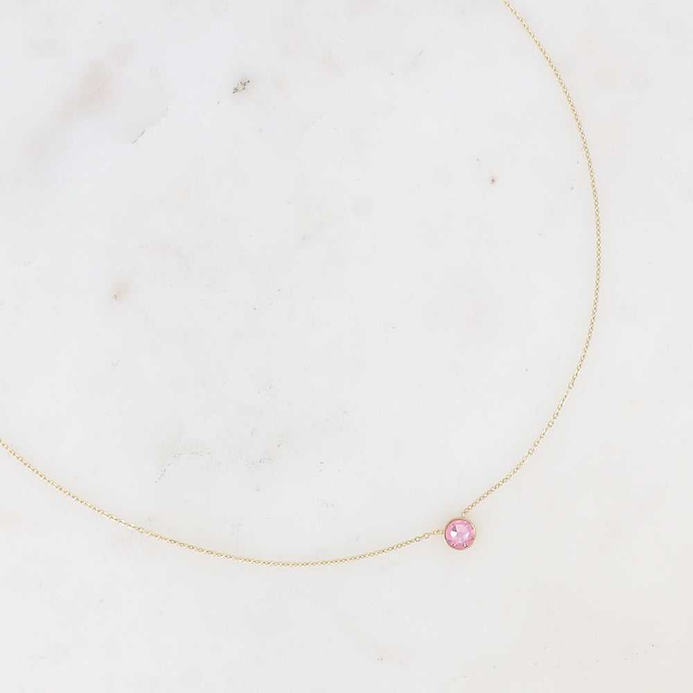 Collier orné de cristal de Swarovski® PP20 - Light rose