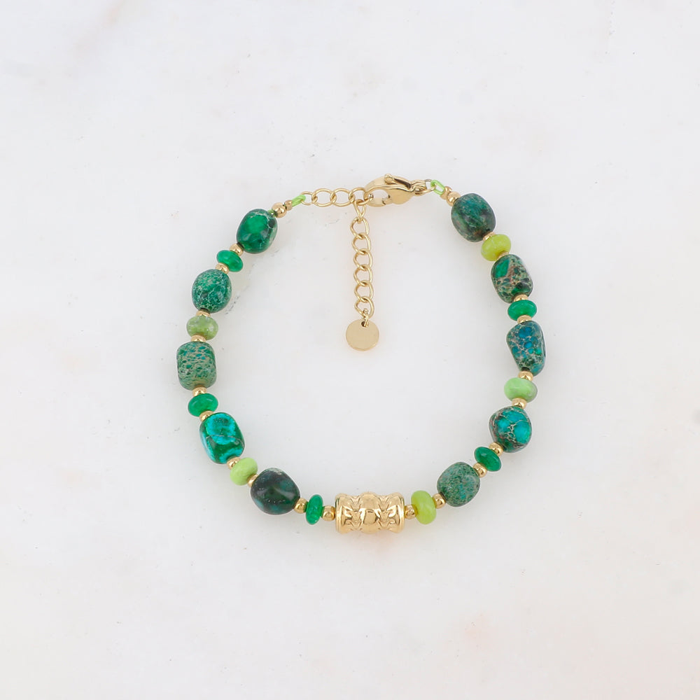 Bracelet avec pierres naturelles