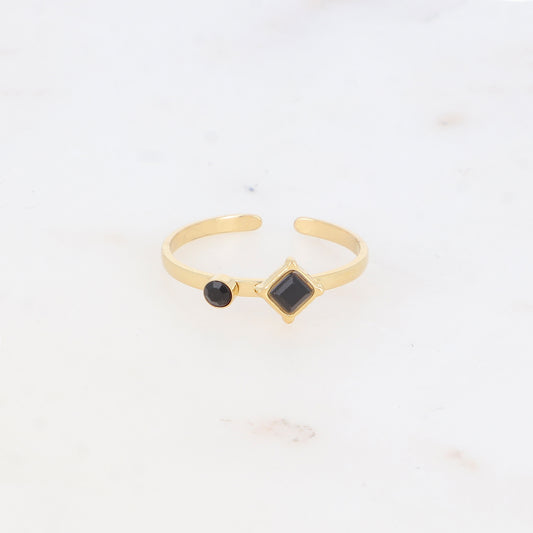 Bague avec oxyde de zirconium