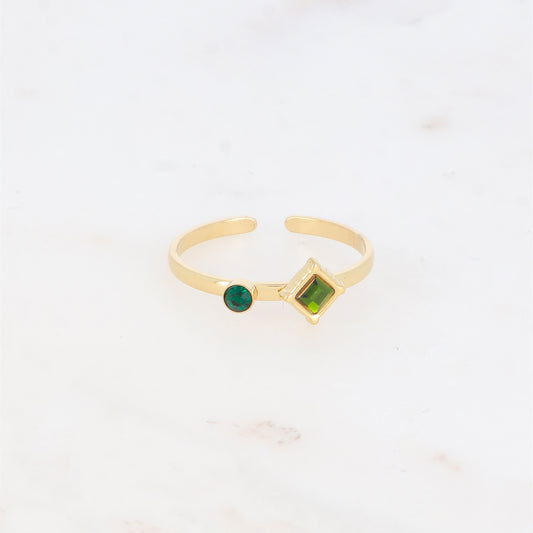 Bague avec oxyde de zirconium