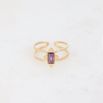 Bague avec oxyde de zirconium