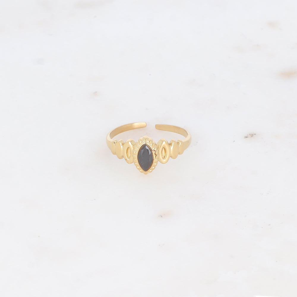 Bague fine avec oxyde de zirconium