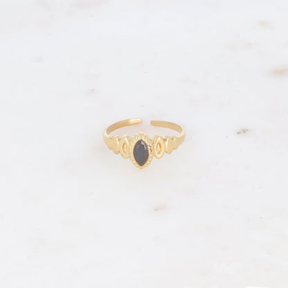 Bague fine avec oxyde de zirconium