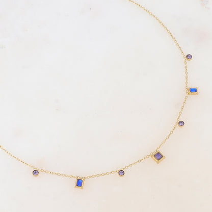 Collier avec oxyde de zirconium (39+5CM)