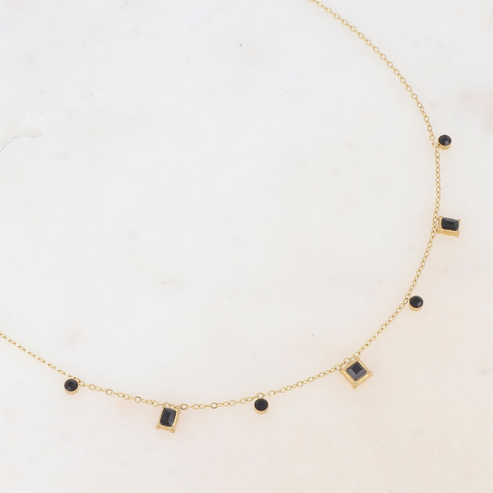 Collier avec oxyde de zirconium (39+5CM)