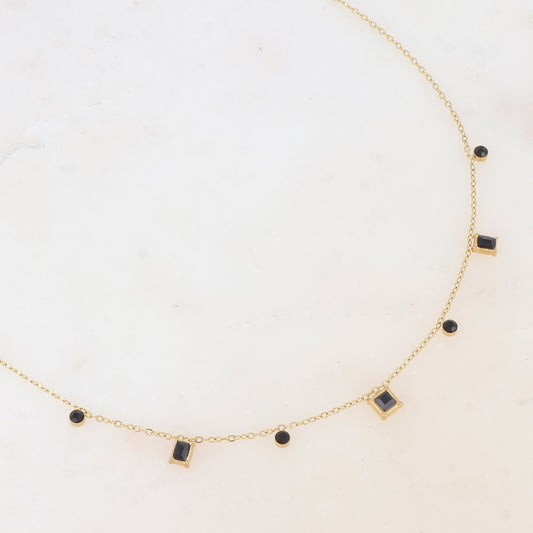 Collier avec oxyde de zirconium (39+5CM)