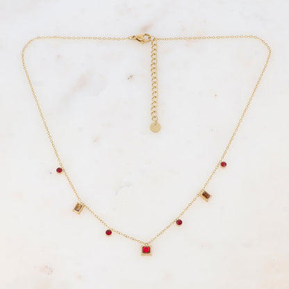 Collier avec oxyde de zirconium (39+5CM)
