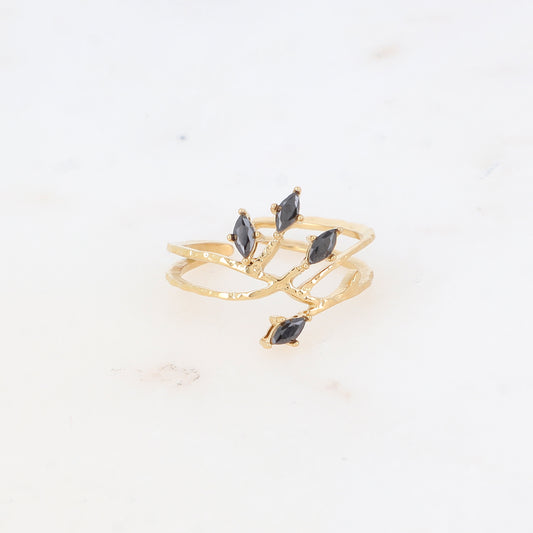Bague avec oxyde de zirconium