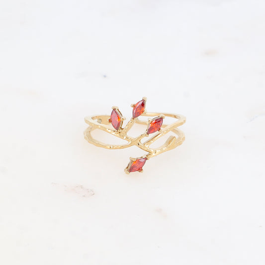 Bague avec oxyde de zirconium