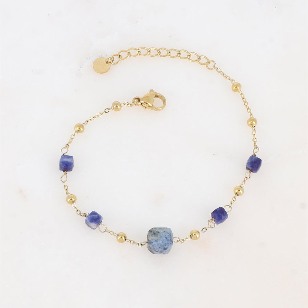 Bracelet avec pierres naturelles