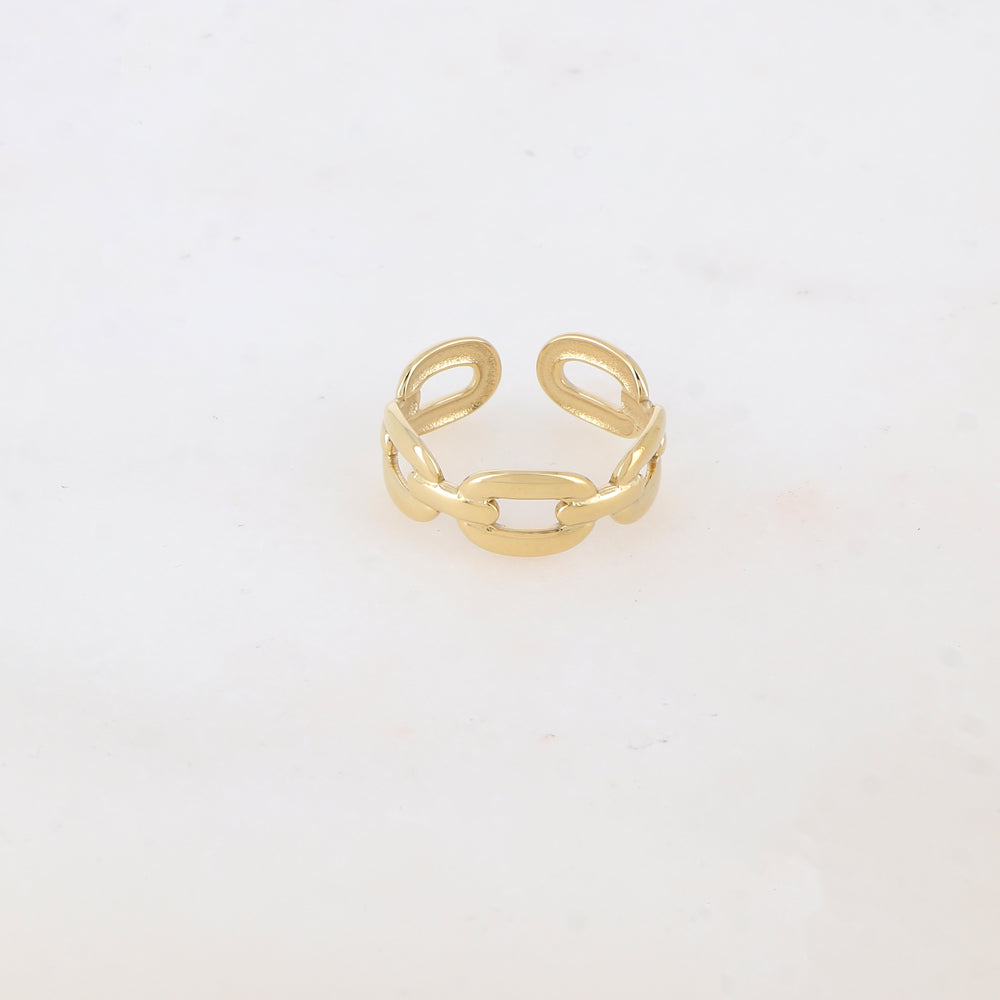 Bague motif géométrique