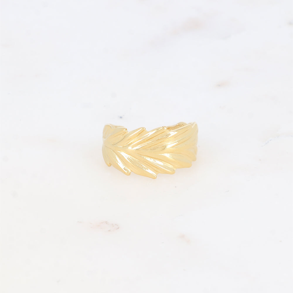 Bague avec feuille