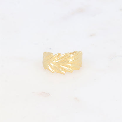 Bague avec feuille