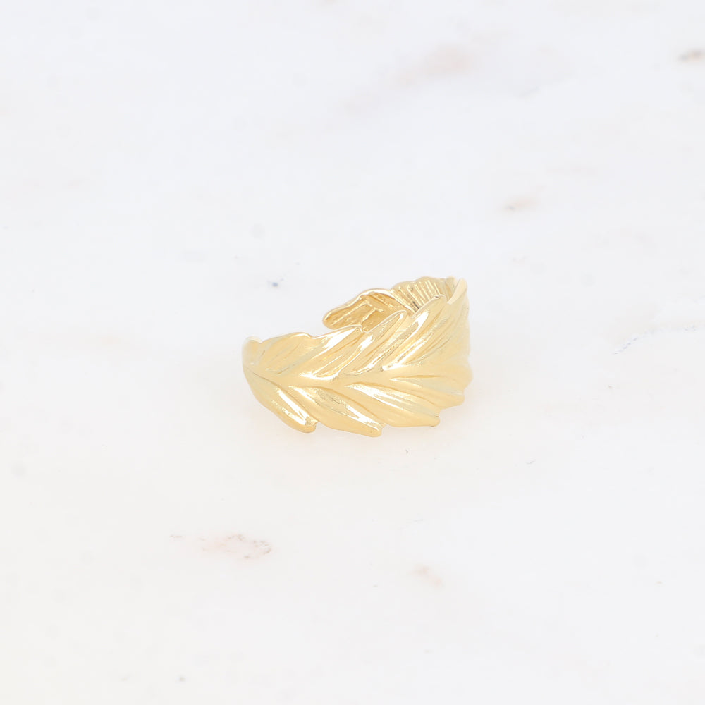 Bague avec feuille