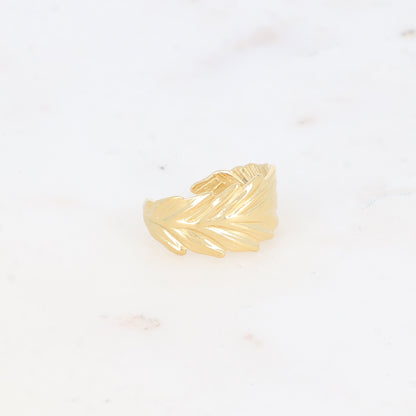 Bague avec feuille