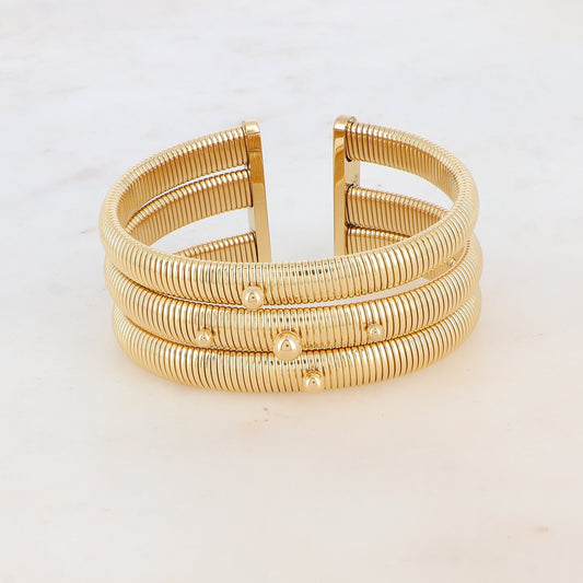 Manchette 3 rangs avec 5 boules