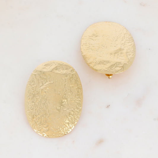 B.O. à puce avec pièce martelée 4,5 x 6,4 cm