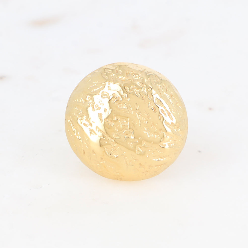 Bague avec pièce martelée