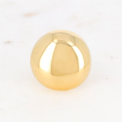 Bague avec pièce ronde effet bombé