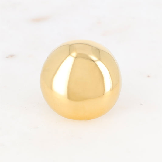 Bague avec pièce ronde effet bombé