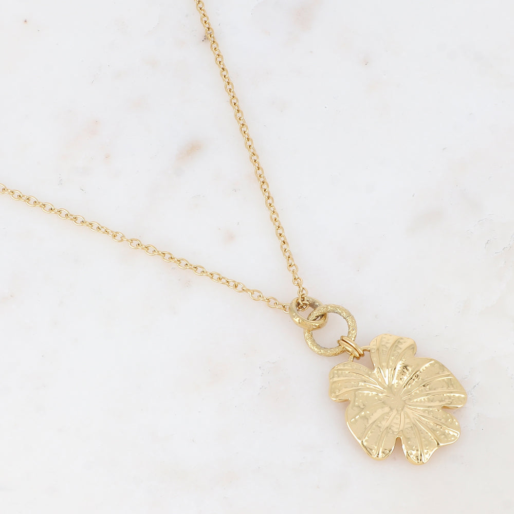 Collier avec avec fleur (60+5CM)