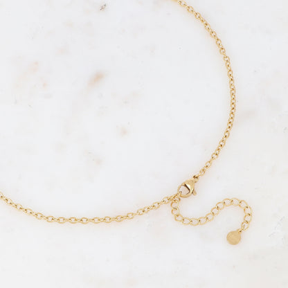 Collier avec avec fleur (60+5CM)