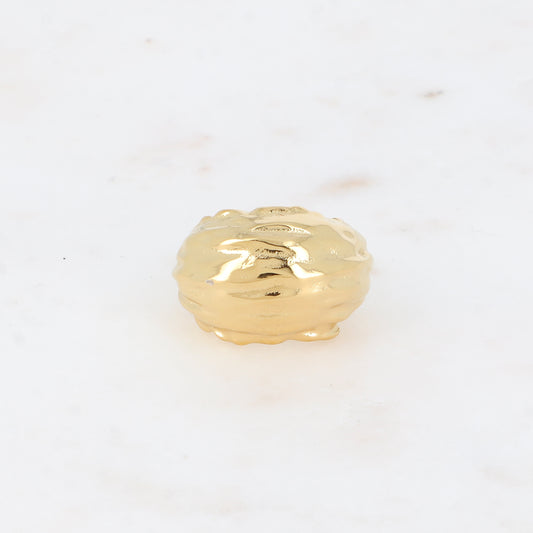 Bague - forme ovale texturée