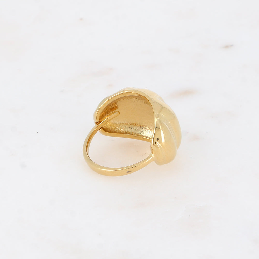 Bague - anneau effet coquillage